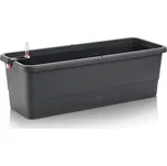 Plastkon Gardenie smart Samozavlažovací truhlík balkonový, plast, antracit, 100 × 22,5 × 19 cm 41111047