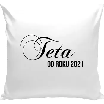Polštář Polštář bílý 40x40 cm Teta od roku