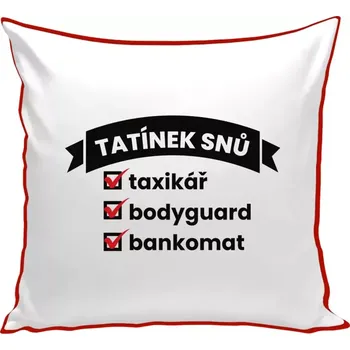 Polštář Polštář barevný 32x32 cm Tatínek snů