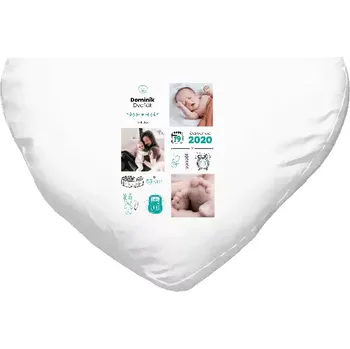 Polštář Polštář srdce 40x35 cm Narození kluka