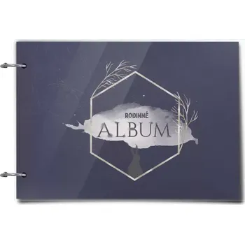 Fotokniha Plexi album se sponami Zajíc ve zlatém šestiúhelníku