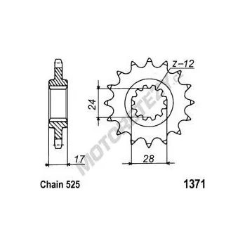 Řetězová sada pro motocykl Řetězové kolečko HONDA CBR 600 F rok 97-98