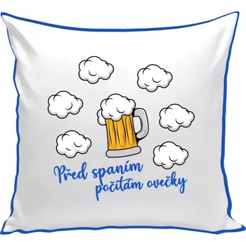 Polštář Polštář barevný 32x32 cm Počítám ovečky