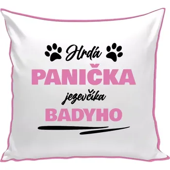 Polštář Polštář barevný 32x32 cm Hrdá panička