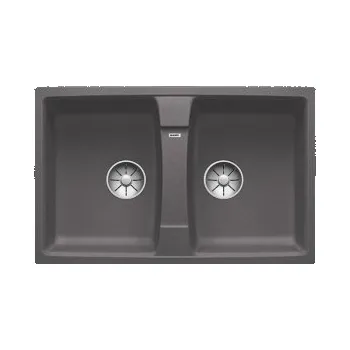 Granitový dřez Blanco LEXA 8 InFino Silgranit šedá skála oboustranný bez excentru - 524961 + ZÁRUKA 3 ROKY ZDARMA
