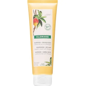 Stylingový přípravek Klorane Mango Leave-in Cream Dry Hair bezoplachový krém pro výživu a hydrataci 125 ml