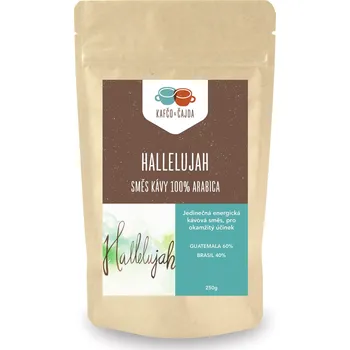 Káva Hallelujah - směs kávy Velikost balení: 250 g, Způsob mletí: Moka (střední)