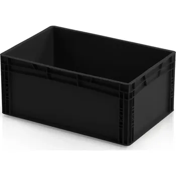 Přepravka na jídlo ESD Euro přepravka 60 cm × 40 cm × 27 cm, černá