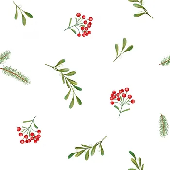 Vánoční dekorace Zimní větvičky - Bílá Materiál: Plátno Premium