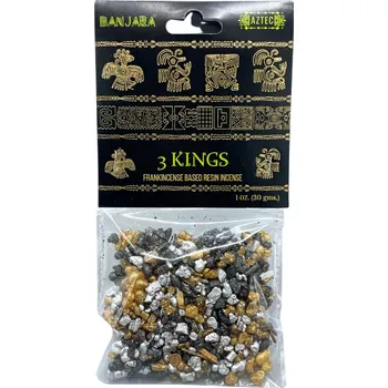 Banjara Vonná pryskyřice pro vykuřování 3 Kings, 30 g.