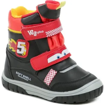 Chlapecká zimní obuv Wojtylko 3Z24098 černo červené dětské zimní boty EU 26 + DÁREK