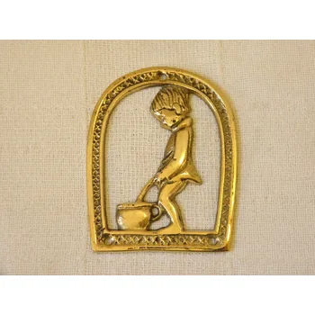 Domovní cedule MOSAZNÁ CEDULKA OZNAČENÍ WC - KLUK