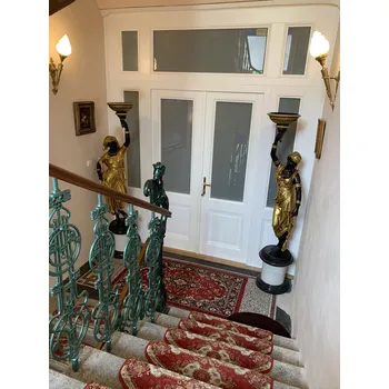 PÁROVÉ ZLACENÉ BRONZOVÉ SOCHY 205 CM VÝŠKA