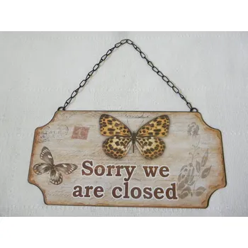 Plechová cedule RETRO CEDULE - SORRY WE ARE CLOSED - PLECH