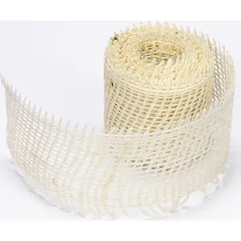 Vánoční dekorace Jutový dekorační pásek / stuha Bílá