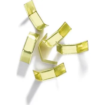 Spona do sešívačky Čajová zahrada Uzavírací zlaté krátké spony na sáčky 3cm Varianta: sponka 1000ks