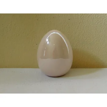 Velikonoční dekorace VELKÉ PORCELÁNOVÉ RŮŽOVÉ VEJCE