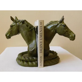 KOVOVÉ ZARÁŽKY NA KNIHY - HLAVA KONĚ