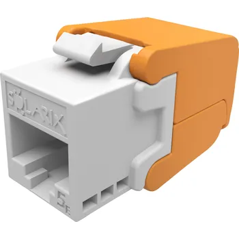 Patch panel SXKJ-5E-UTP-WH-SA Modul Keystone, RJ45, kat. 5E, UTP, samořezný, bílý
