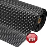 Protiúnavová průmyslová rohož bublinková, laminovaná, černá, 150 cm