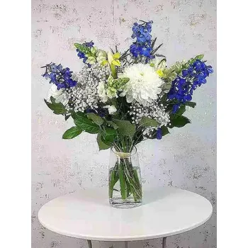 umělá květina Kytice Modrý Delfín