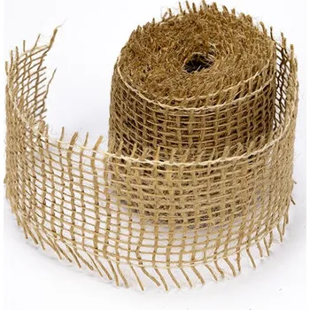 Stuha Jutový dekorační pásek / stuha přírodní