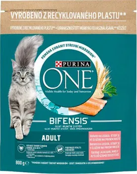 Krmivo pro kočku Purina One Cat Adult Salmon/Whole Grains 800 g