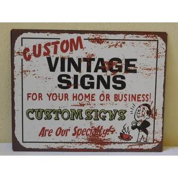 Plechová cedule RETRO OBRAZ - CUSTOM VINTAGE SIGNS - PLECH