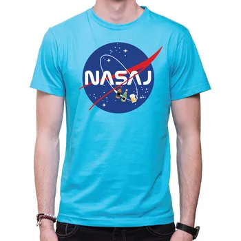 Pánská móda Tričko - NASAJ Alkohol, Barva látky tyrkysová modrá, Střih Pánsky/UNISEX, Velikost XL