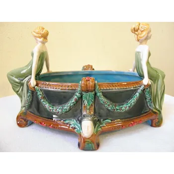 SECESNÍ KERAMICKÁ ŽARDINIÉRA