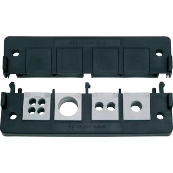 Racková skříň ID-W-CG02F-B Kabelové dno s průchodovým rámečkem a volitelnými vložkami, 8 pozic, velikost F, inTeg