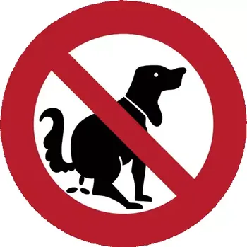 Kancelář Značka Zákaz venčení psů