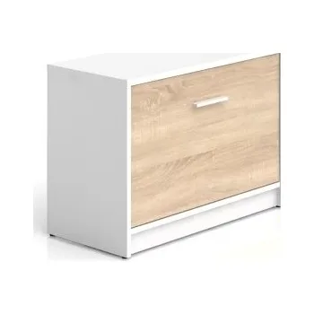 Botník MARIONET botník s jedním výklopem, bílá/dub sonoma, 5 let záruka + PROVĚŘENO zákazníky + vyzvednutí ZDARMA