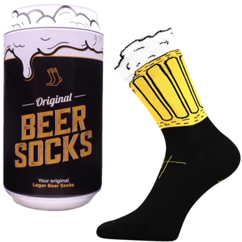 Pánské ponožky Ponožky - Pivo 3 v dárkové pivní plechovce - velikost 39-42 (Velikost 39-42)