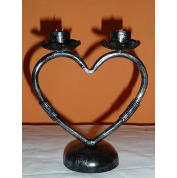 Svícen Kovový svícen Srdíčko1