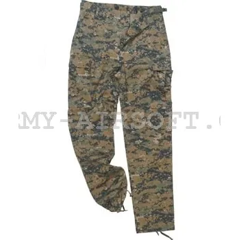 MIL-TEC Kalhoty US BDU polní DIGITAL WOODLAND Velikost: M Maskáče