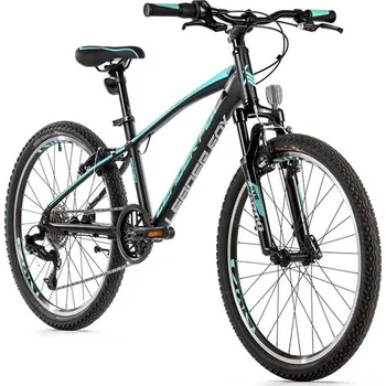 Dětské kolo Dětské kolo Leader Fox SPIDER chlapecký 24" /1x8/ 2023 černá mat/modrá - AKCE!