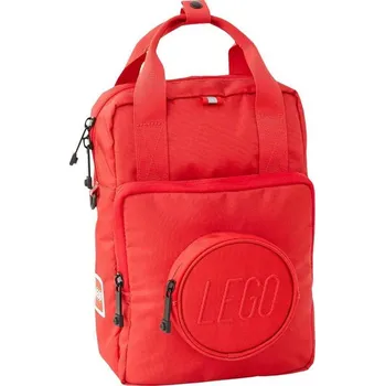 Dětský batoh Lego Batoh dětský městský Signature Brick 7 l 1x1 na zip červený