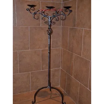 Svícen Kovový svícen Pohoda 2 stř. patina