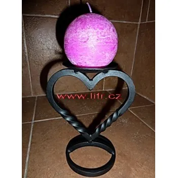 Svícen Kovový svícen Srdíčko 5