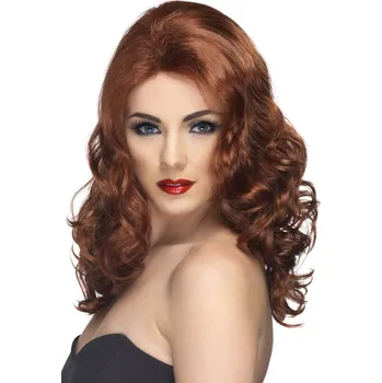 Karnevalová paruka Dámská paruka kaštanová