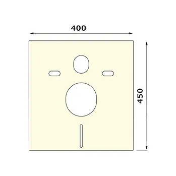 Izolační deska k závěsnému WC 420x400x4 volně G4/3371