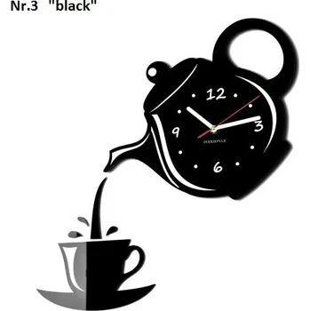 Hodiny Kuchyňské hodiny na stěnu Černá