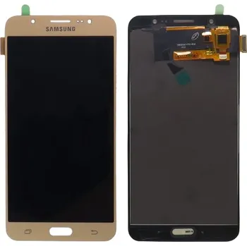 Náhradní díl pro mobilní telefon Samsung Galaxy J7 2016 (SM-J710F) Displej TFT Zlatý + Dotek