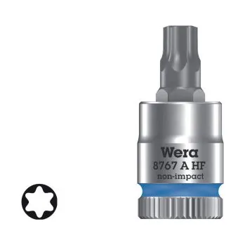 Gola hlavice Nástrčná hlavice Wera Zyklop 8767 A HF Torx TX8-40, L 28-100mm