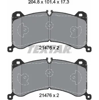 Brzdová destička Sada brzdových destiček, kotoučová brzda TEXTAR 2147601