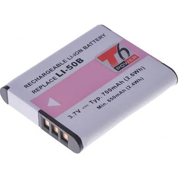 Baterie T6 Power Li-50B, D-Li92, DB-100, VW-VBX090, NP-150, LB-050, LB-052, GB-50A, 700mAh, 2,6Wh DCOL0009