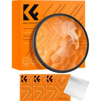 K&F Concept 77MM,Nano-B Series Prism Effect Filter with 3pcs vacuum cleaning cloths