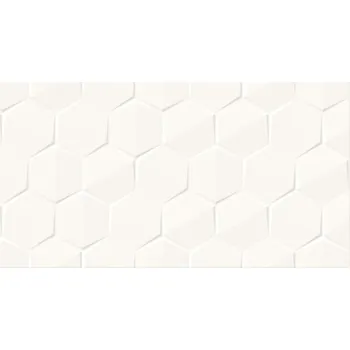 Obklad OBKLAD ALTERIO WHITE HEXA STRUCTURE GLOSSY 29,8X59,8