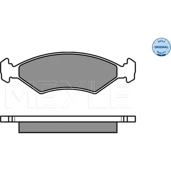 Brzdová destička Sada brzdových destiček, kotoučová brzda MEYLE 025 233 8418/W
